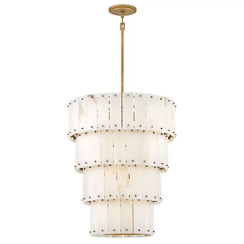Rancho Alabaster 4-Tier Round Chandelier