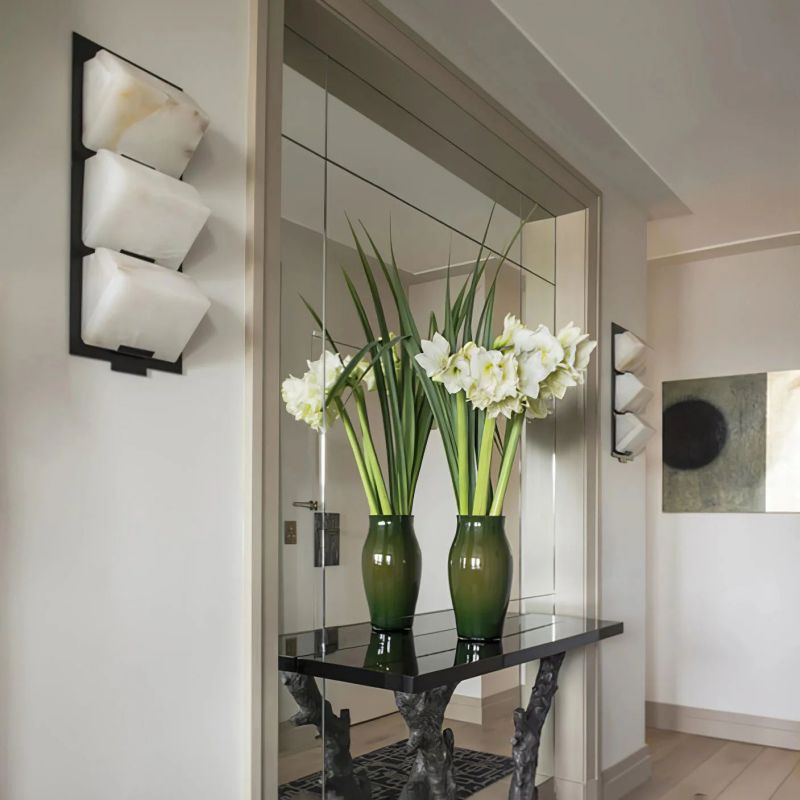 Dadaly Alabaster Staircase Small Art Wall Sconce