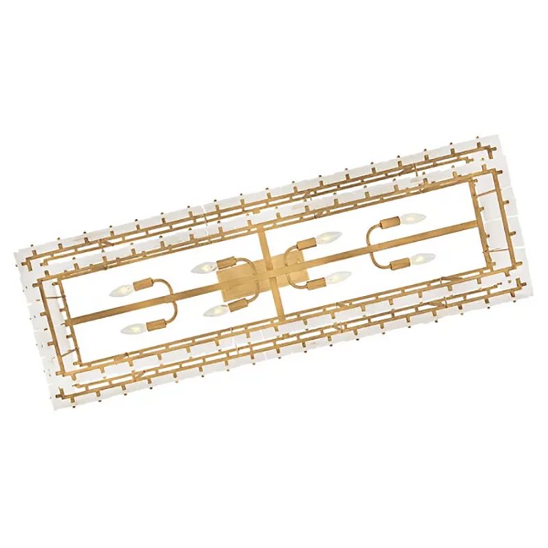 Rancho Alabaster 2-Tier Linear Chandelier