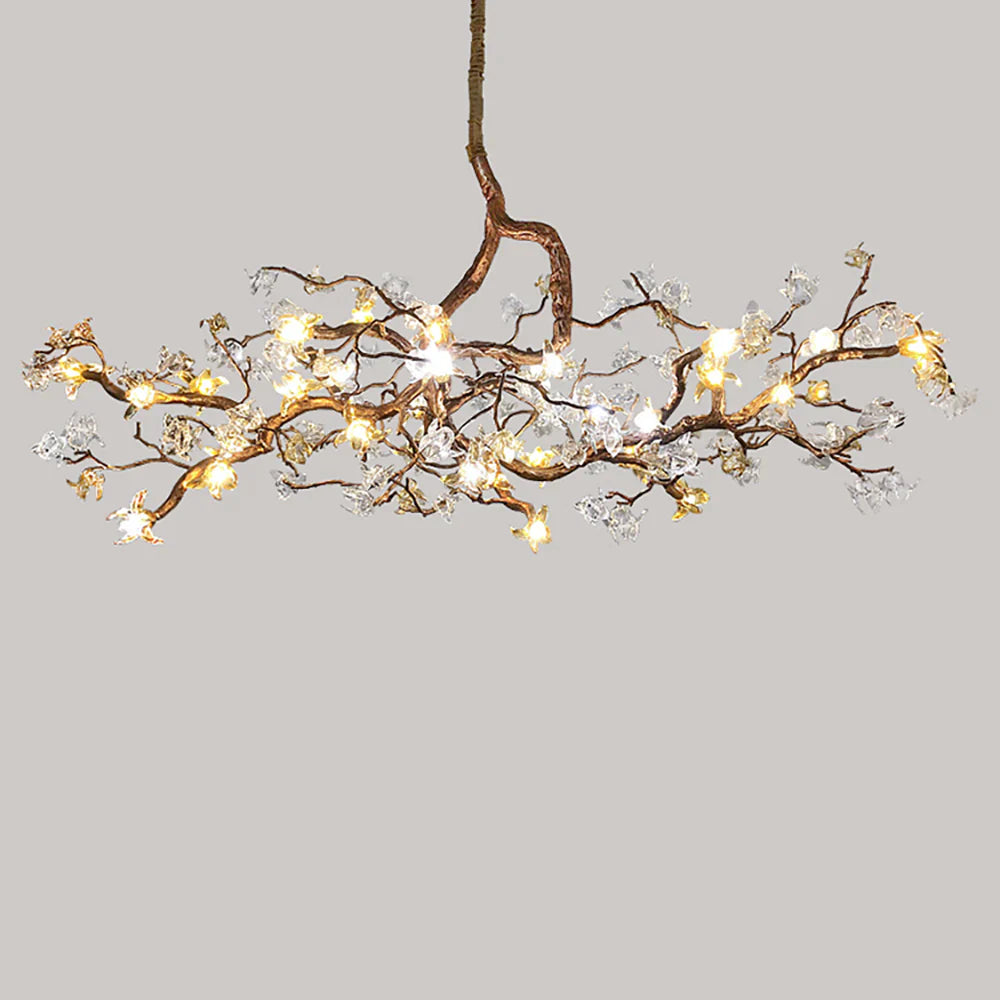 Flora Aosta Branch Glass Flower Chandelier
