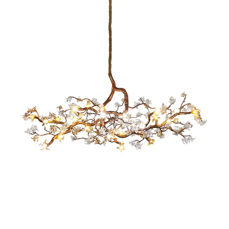 Flora Aosta Branch Glass Flower Chandelier