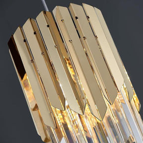 Ayr Gold Plated Crystal Pendant Light