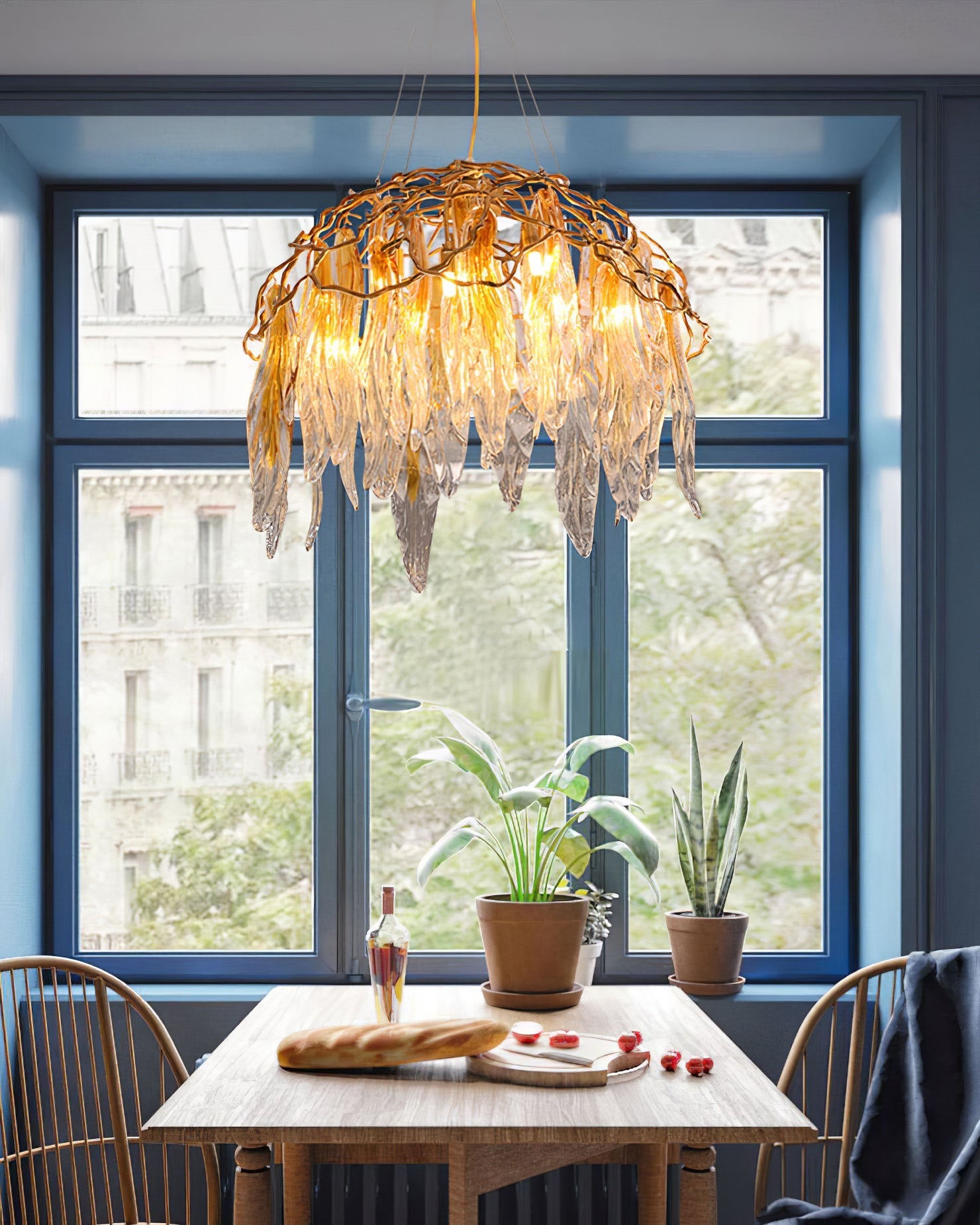 Aqua Dome Chandelier