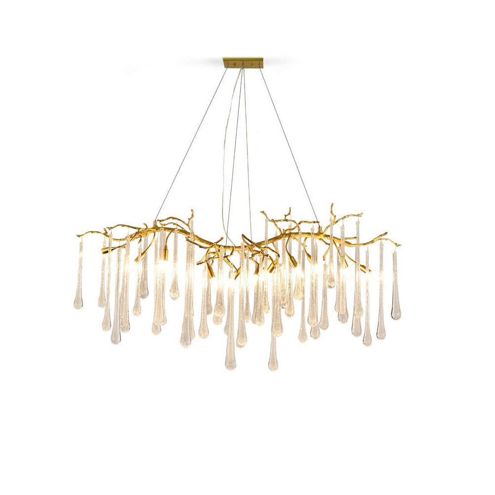 Aqua Makrama Chandeliers 33.5" 41" 49" 59" 71"L