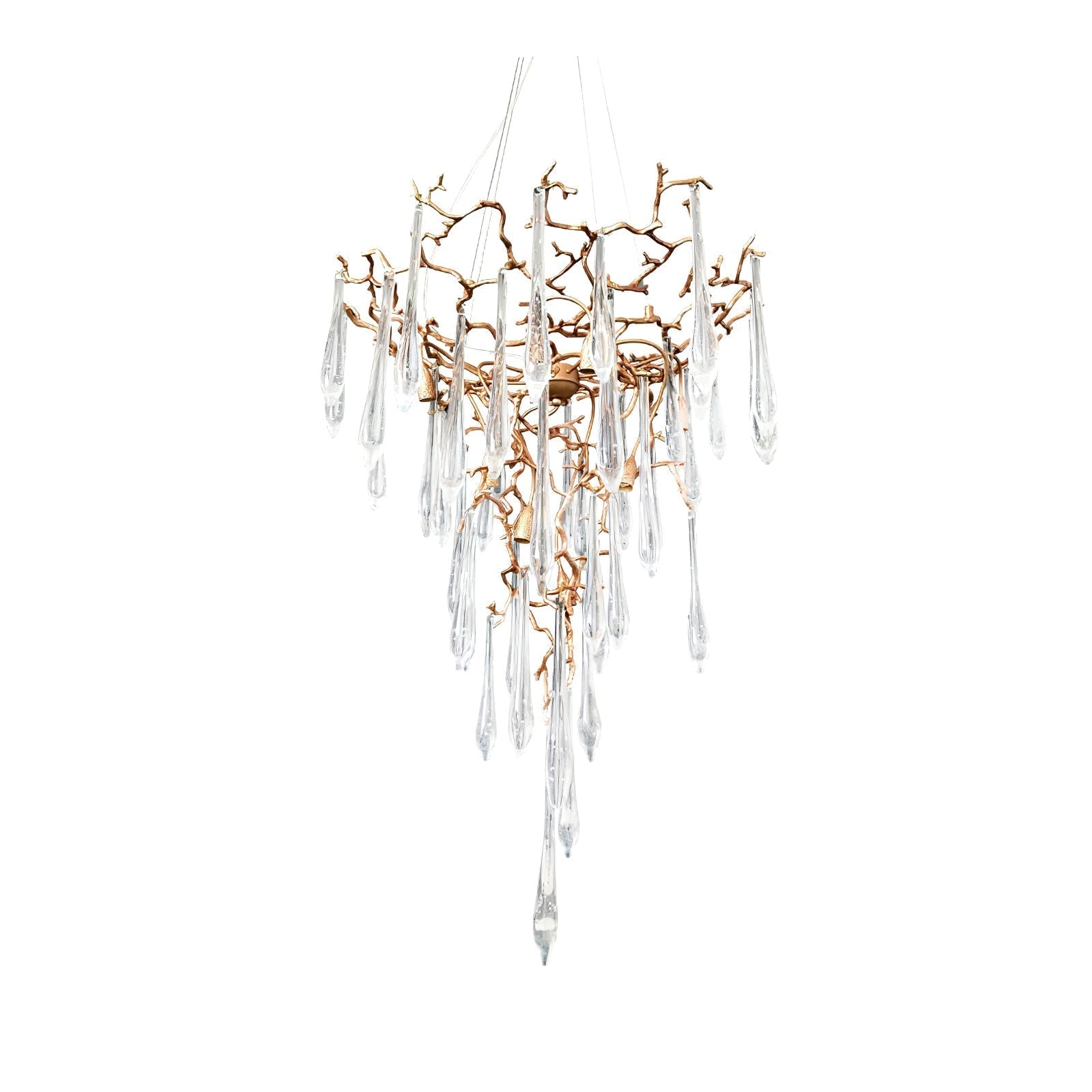 Aqua Parable Chandeliers 39.4" 31.5" 35.4" 39.4"D