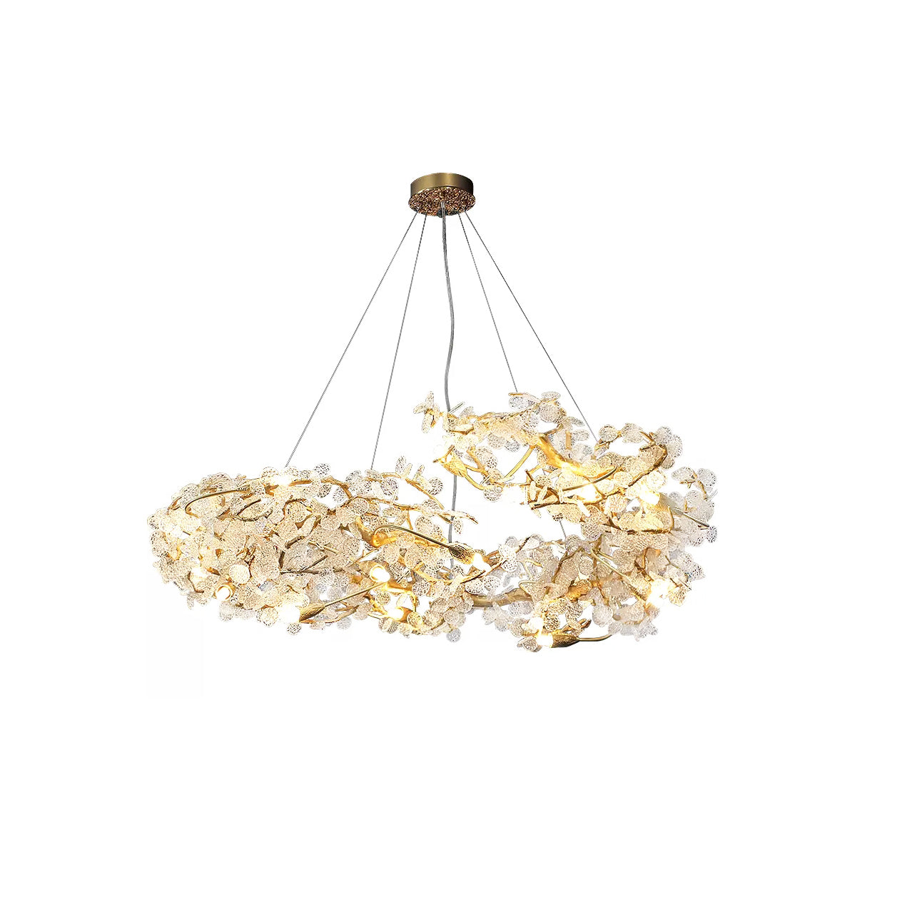 Flora Aurea Chandelier 23.6" 31" 39" 47"D