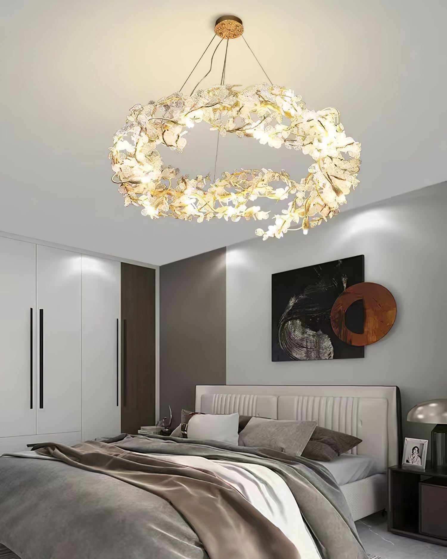Flora Aurea Chandelier 23.6" 31" 39" 47"D