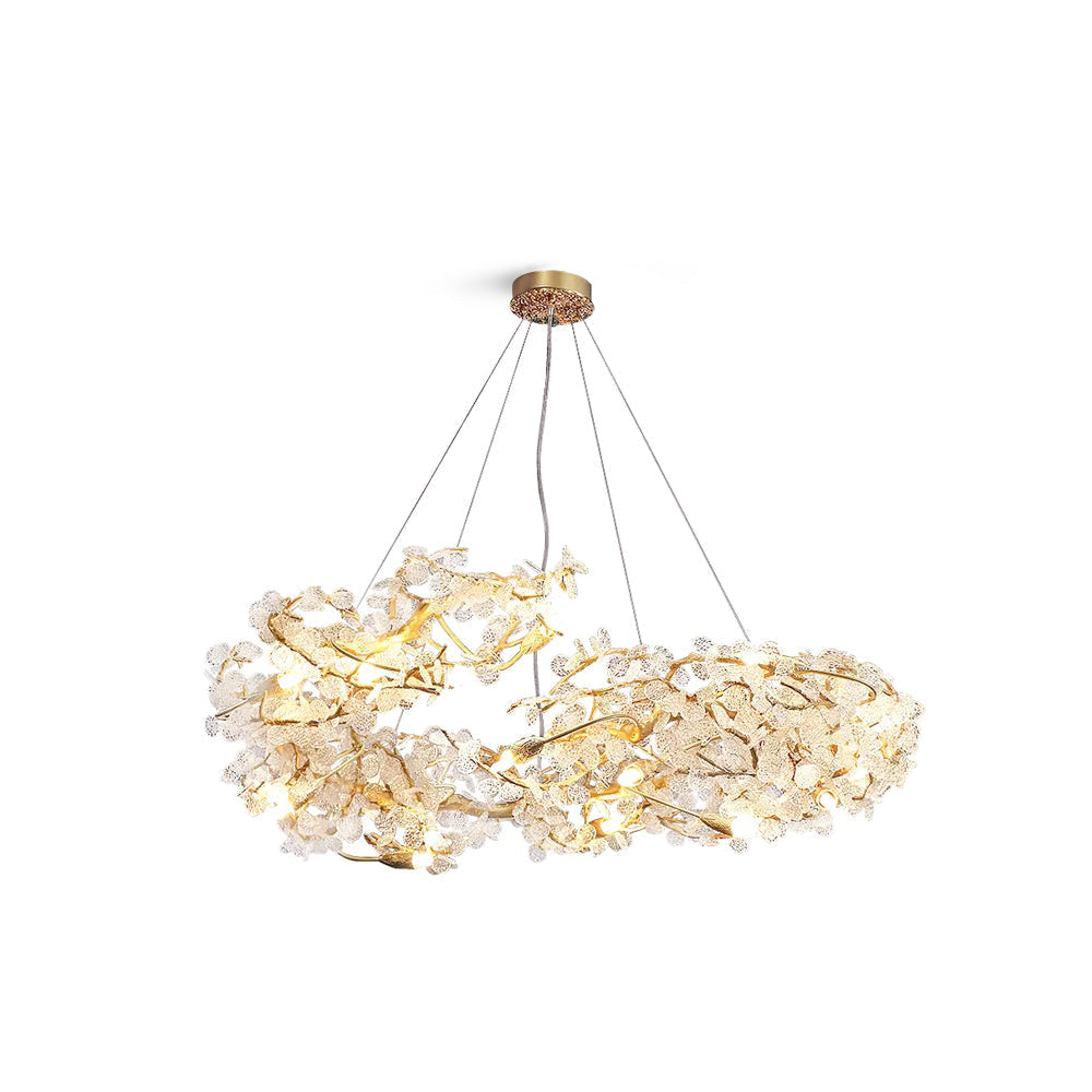 Flora Aurea Chandelier 23.6" 31" 39" 47"D