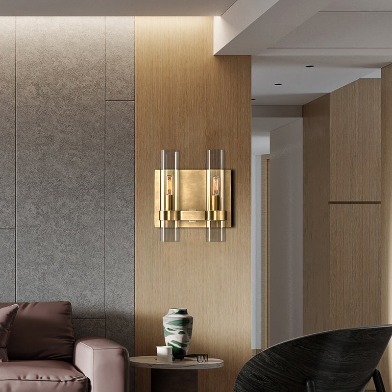 Ramve Glass 2-Head Wall Sconce