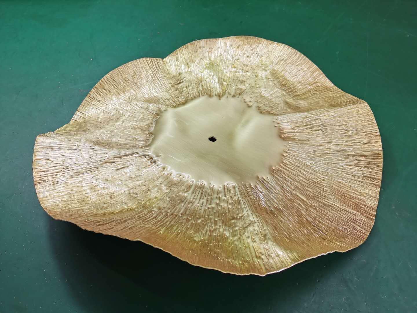 Naniv Brass Shade Hammered Pendant Light