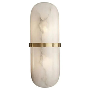 Blake Alabaster Capsule Wall Sconce for Bedroom