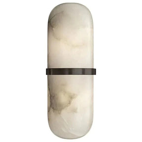 Blake Alabaster Capsule Wall Sconce for Bedroom