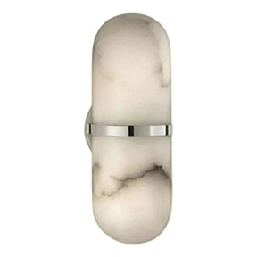 Blake Alabaster Capsule Wall Sconce for Bedroom