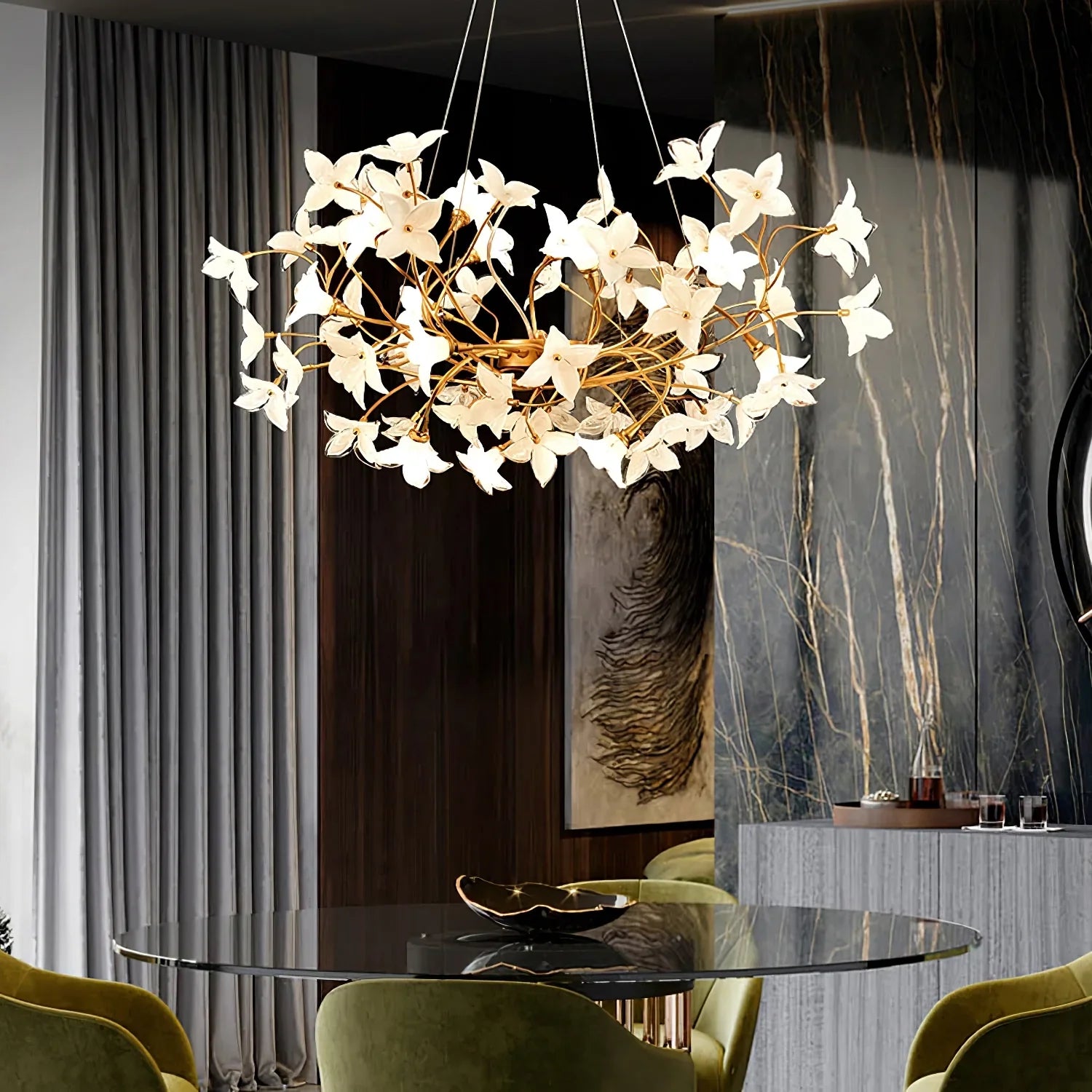 Flora Begonia Chandelier