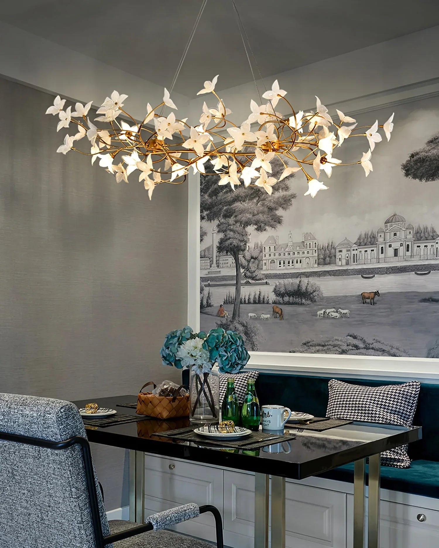 Flora Begonia Chandelier