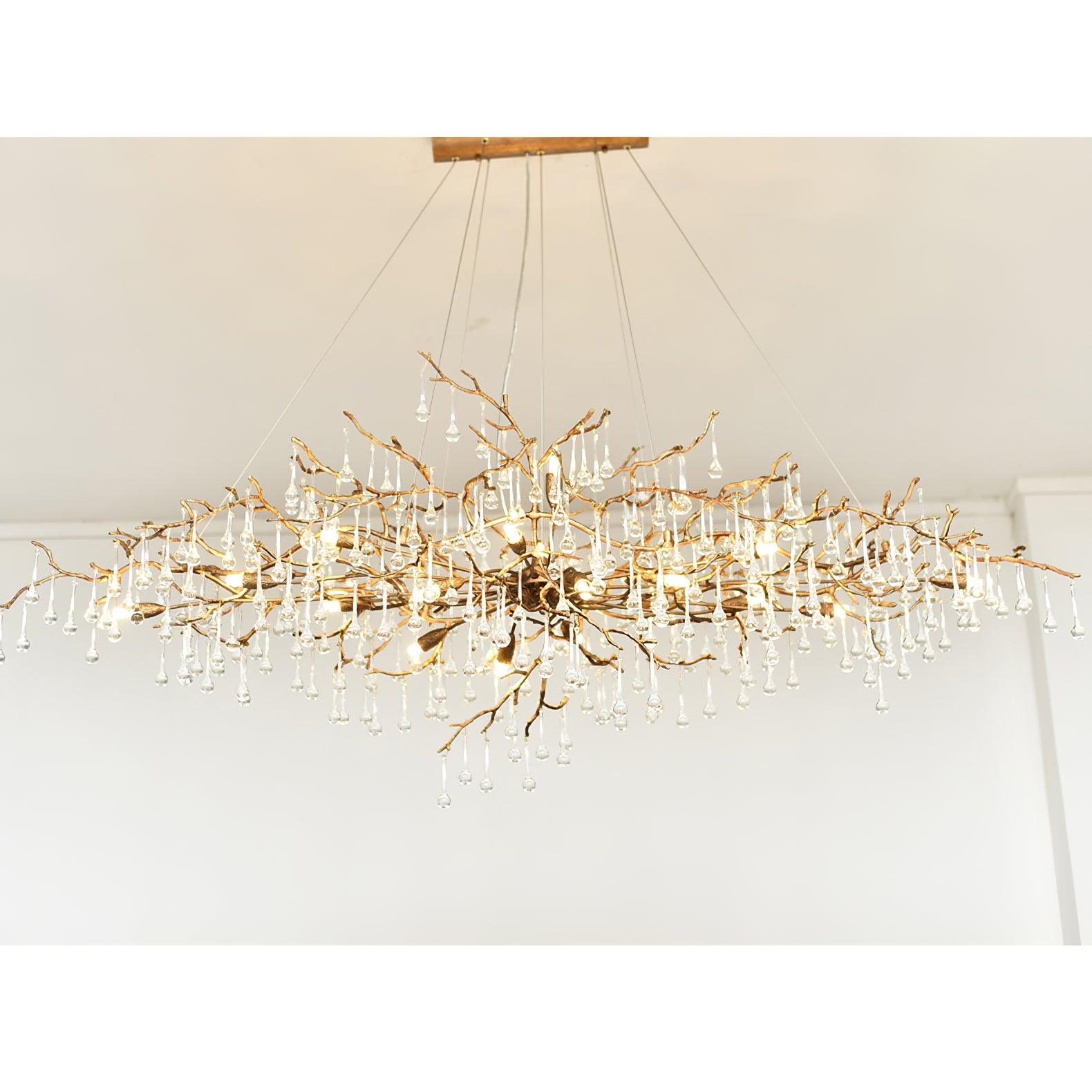 Simsia Tree Branch Bijou Crystal Drop Chandelier 41.3" 47" 59" 70.8" 78.7"L