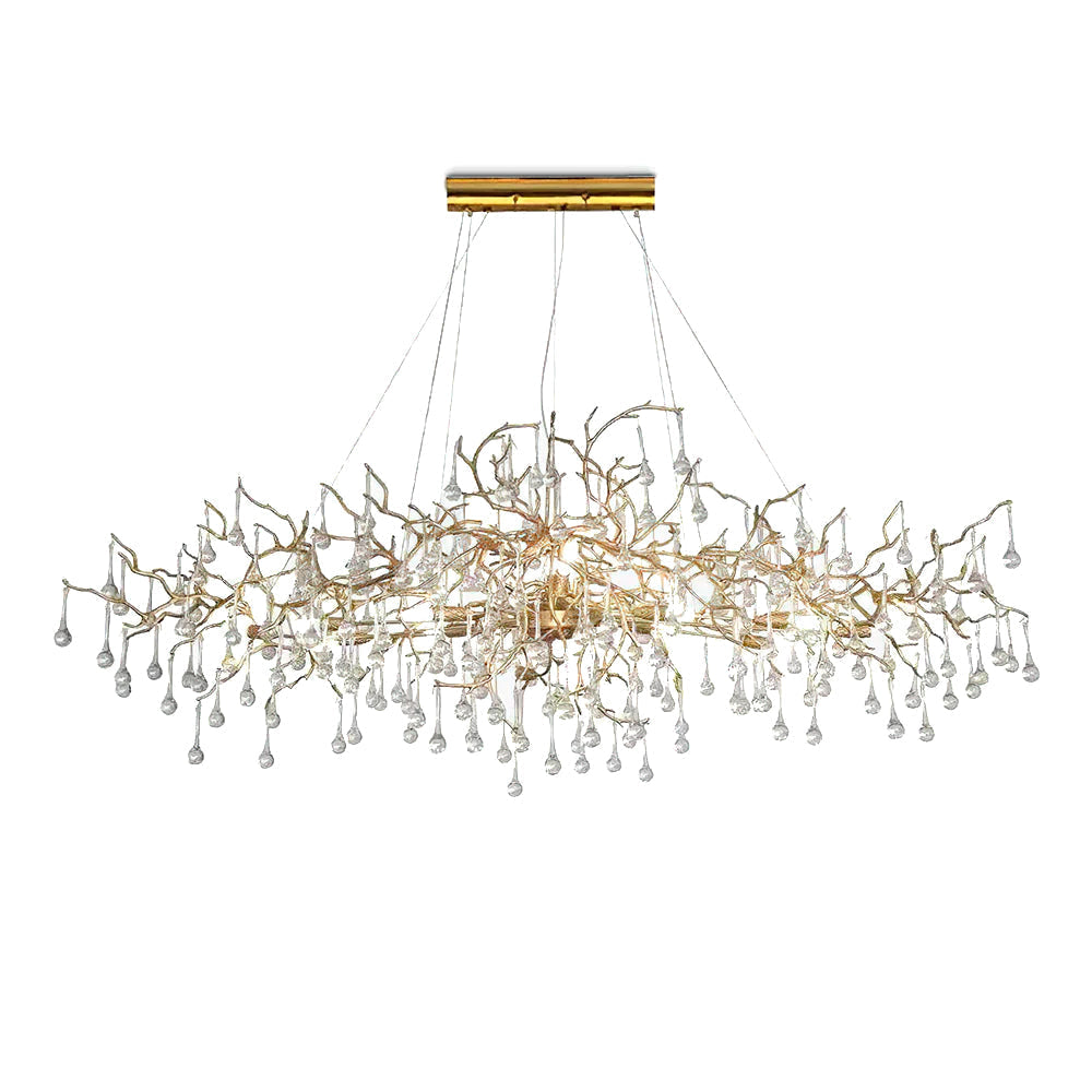 Simsia Tree Branch Bijou Crystal Drop Chandelier 41.3" 47" 59" 70.8" 78.7"L