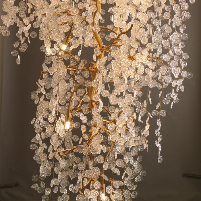 Arianna Blossom Petal Detail Grand Staircase Chandelier