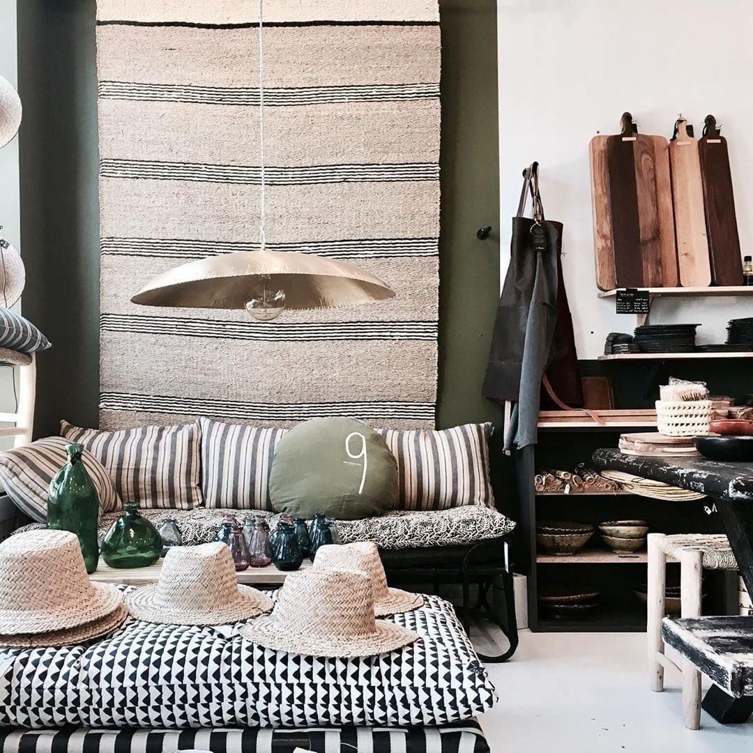 Naniv Brass Shade Hammered Pendant Light