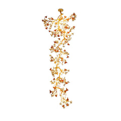Flora Brass Maple Branch Chandelier