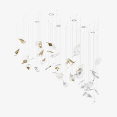 Galaxy Breezeleaf Meteor Shower Crystal Spiral Chandelier