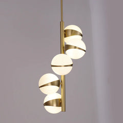 Brighton-1 5 White Gloss Globe Pendant