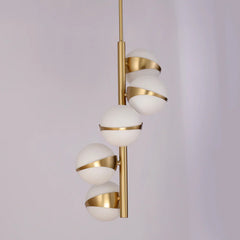 Brighton-1 5 White Gloss Globe Pendant