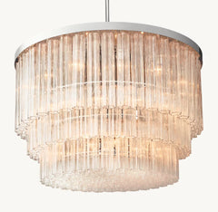 CIELO THREE-TIER ROUND CHANDELIER 48"
