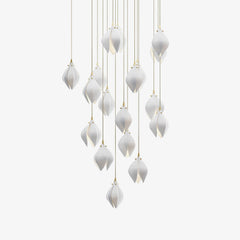 Galaxy Celeste Flora Crystal Spiral Chandelier