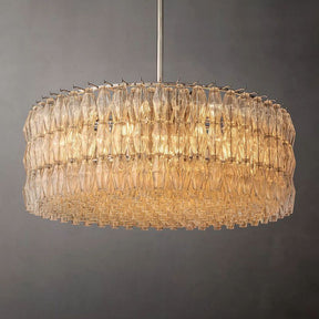 Chara Clear Glass Round Chandelier 47"