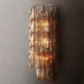 Chara Smoke Glass Grand Wall Sconce