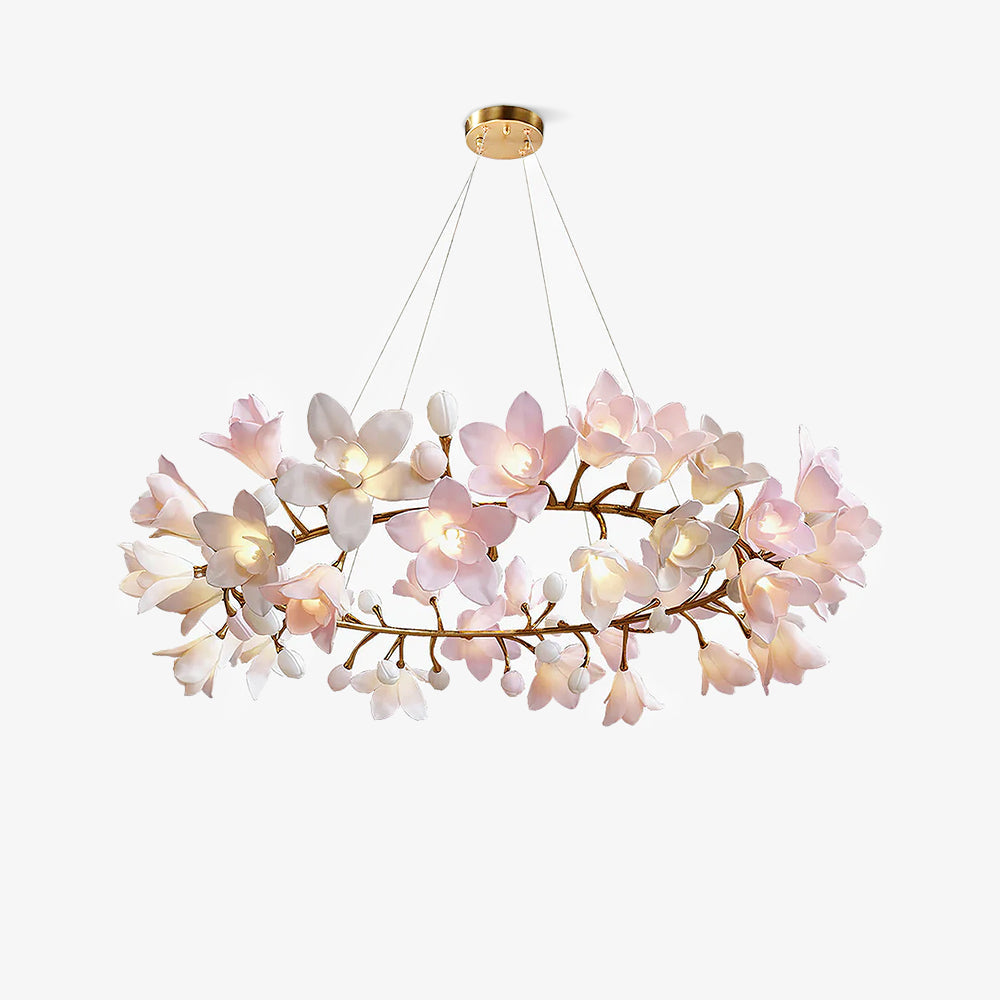 Flora Circular Blossom Chandelier