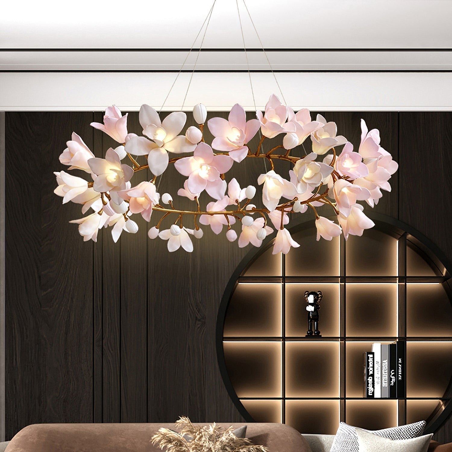 Flora Circular Blossom Chandelier