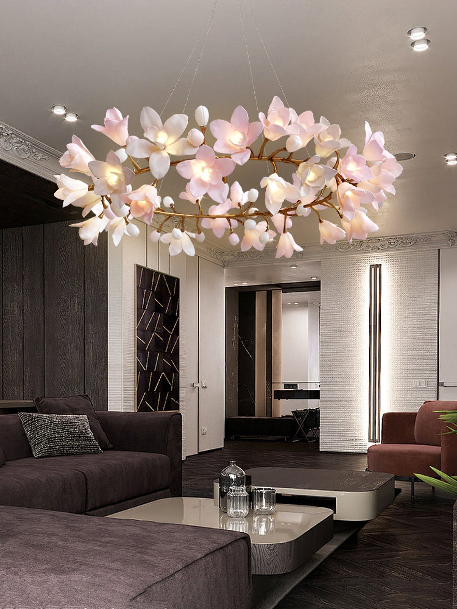 Flora Circular Blossom Chandelier