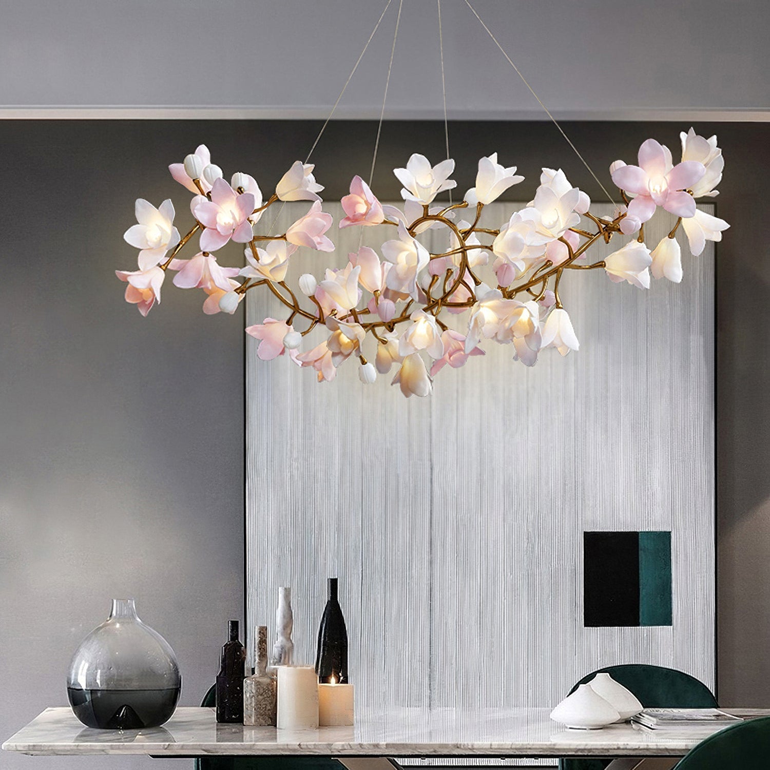Flora Circular Blossom Chandelier
