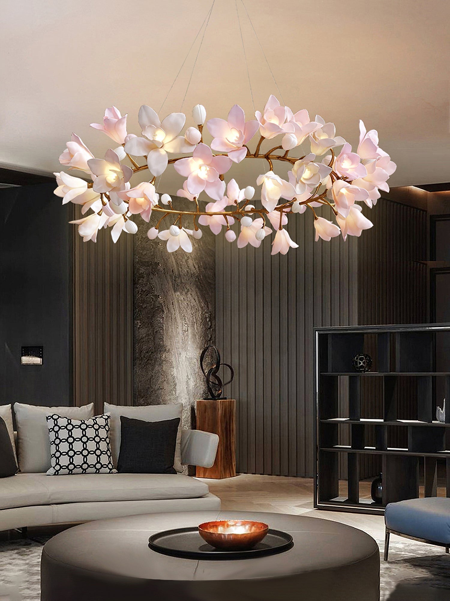 Flora Circular Blossom Chandelier