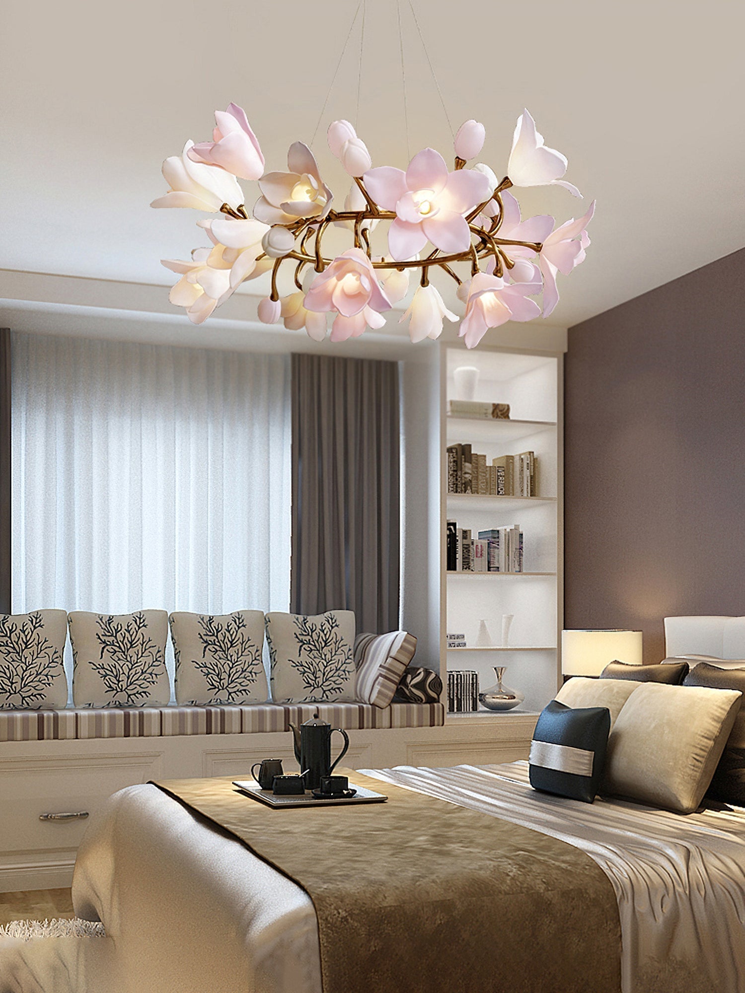 Flora Circular Blossom Chandelier