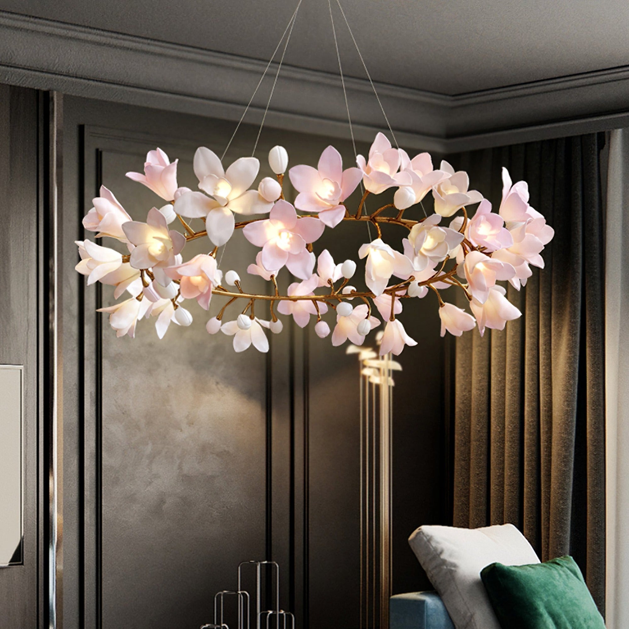 Flora Circular Blossom Chandelier