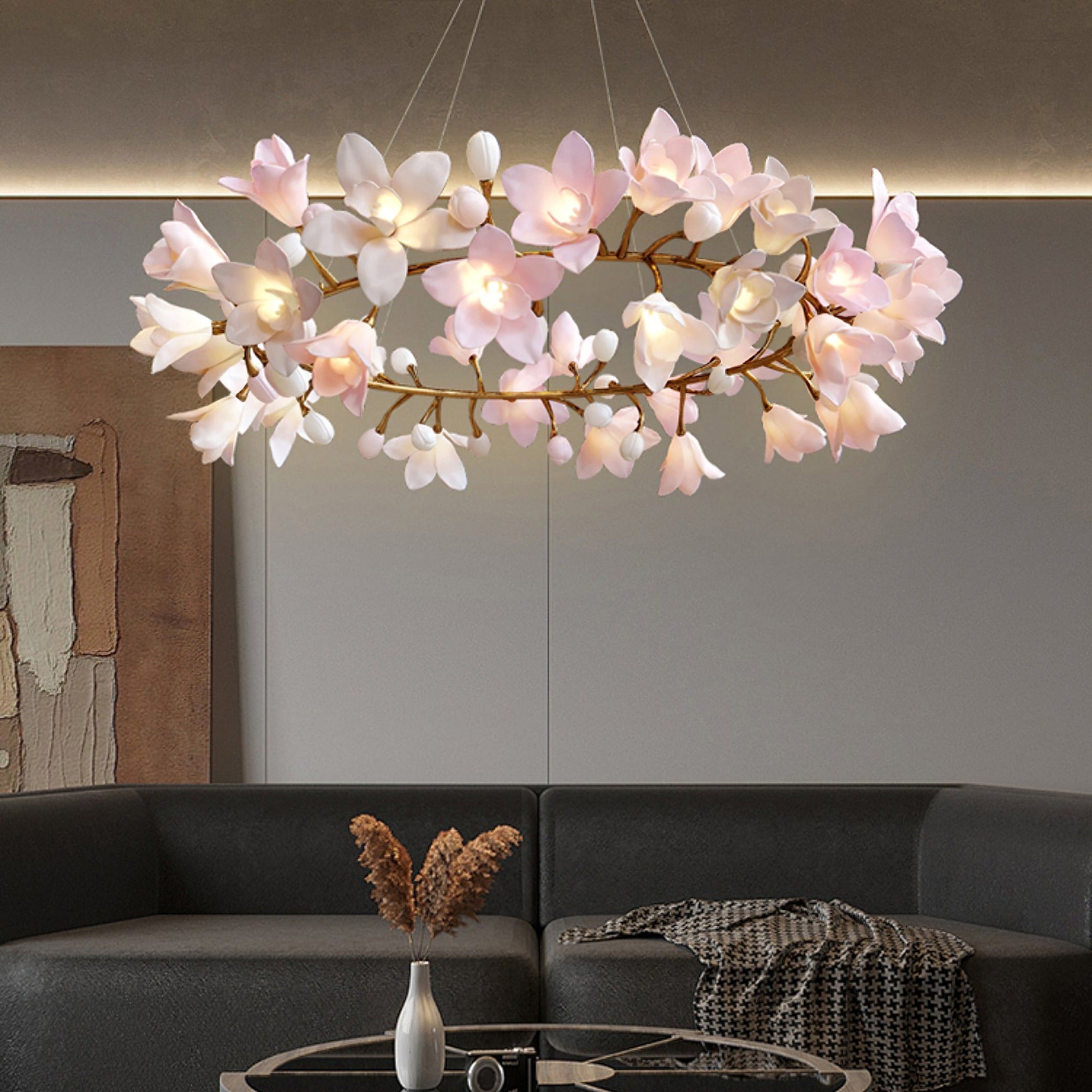 Flora Circular Blossom Chandelier
