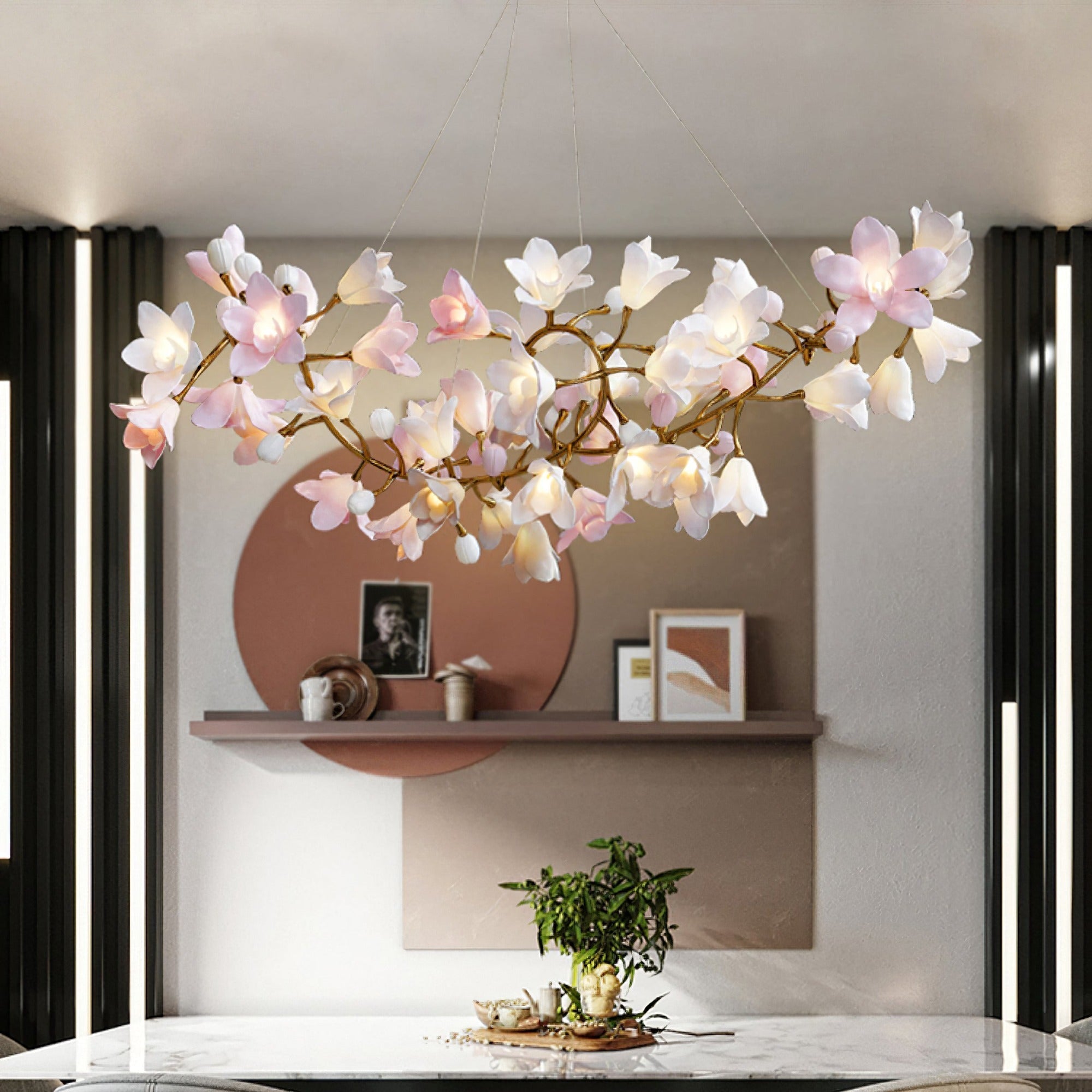 Flora Circular Blossom Chandelier