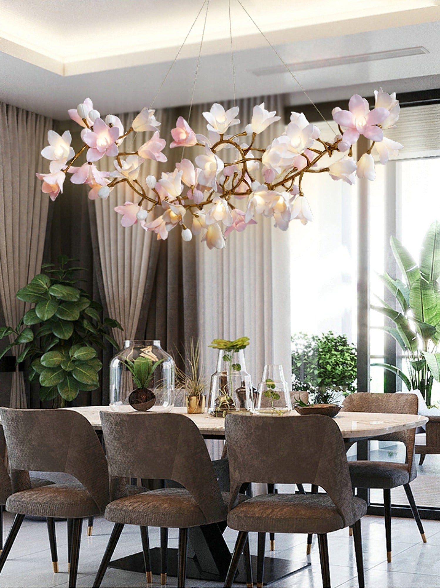 Flora Circular Blossom Chandelier