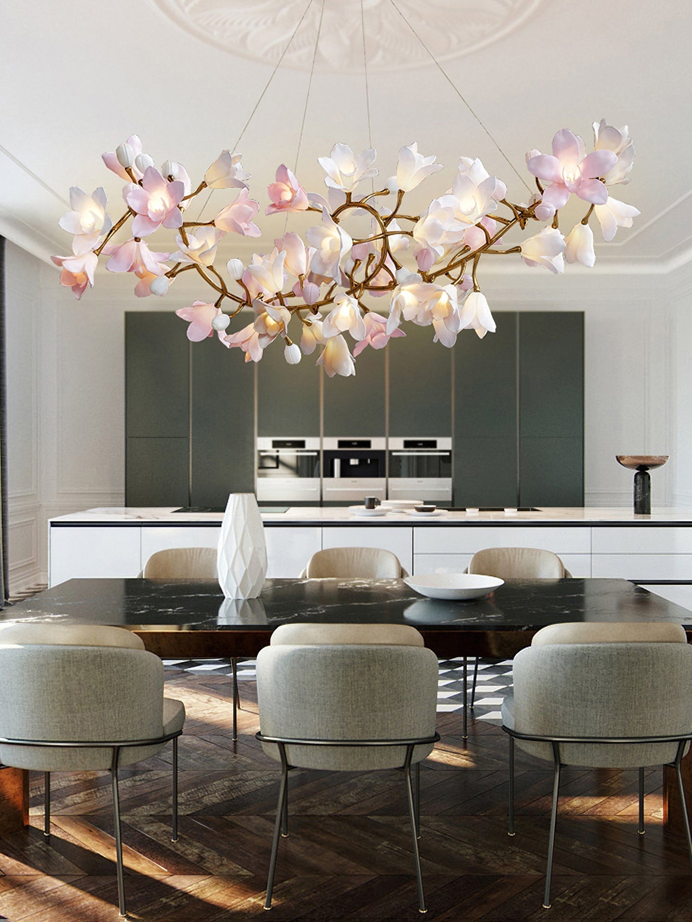 Flora Circular Blossom Chandelier
