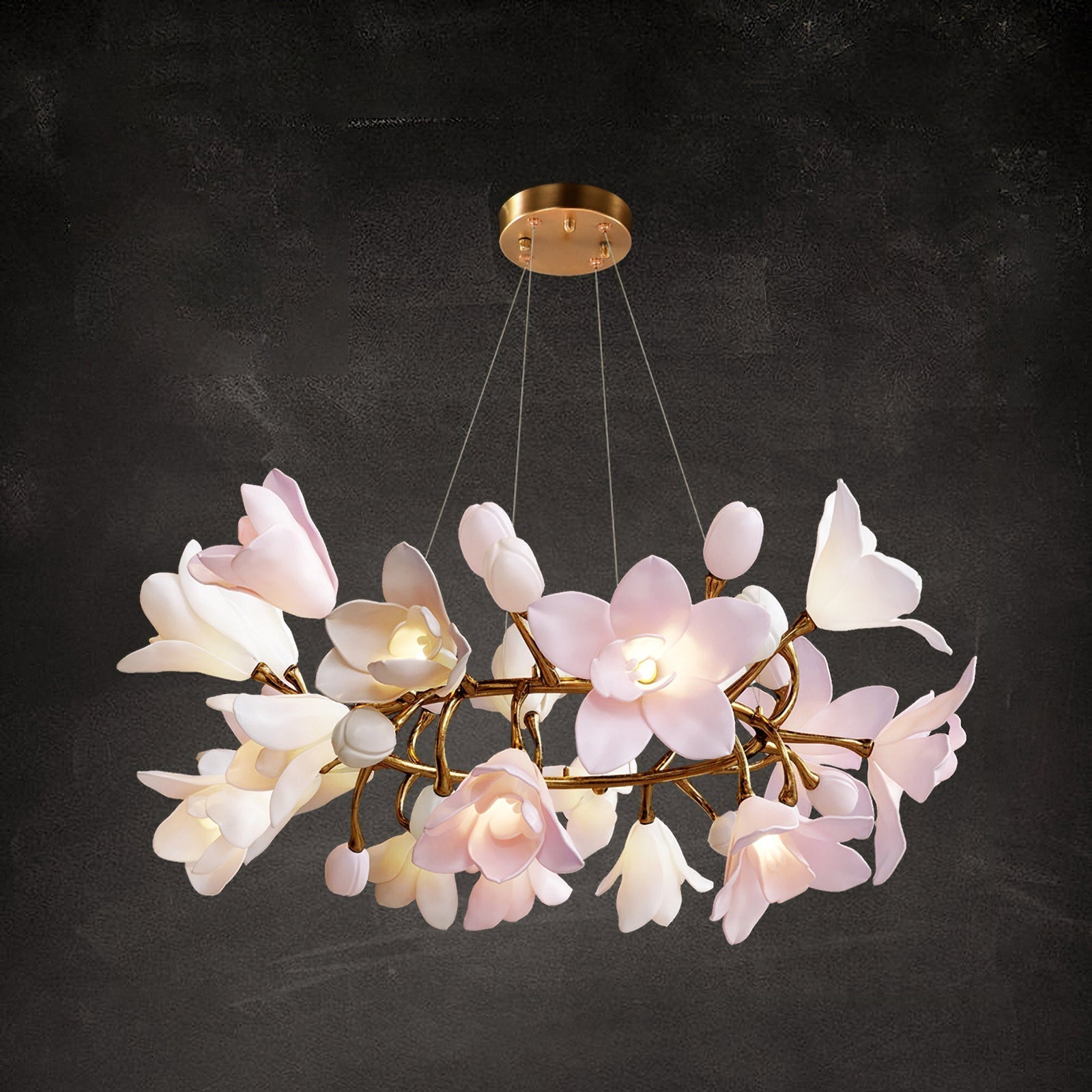 Flora Circular Blossom Chandelier