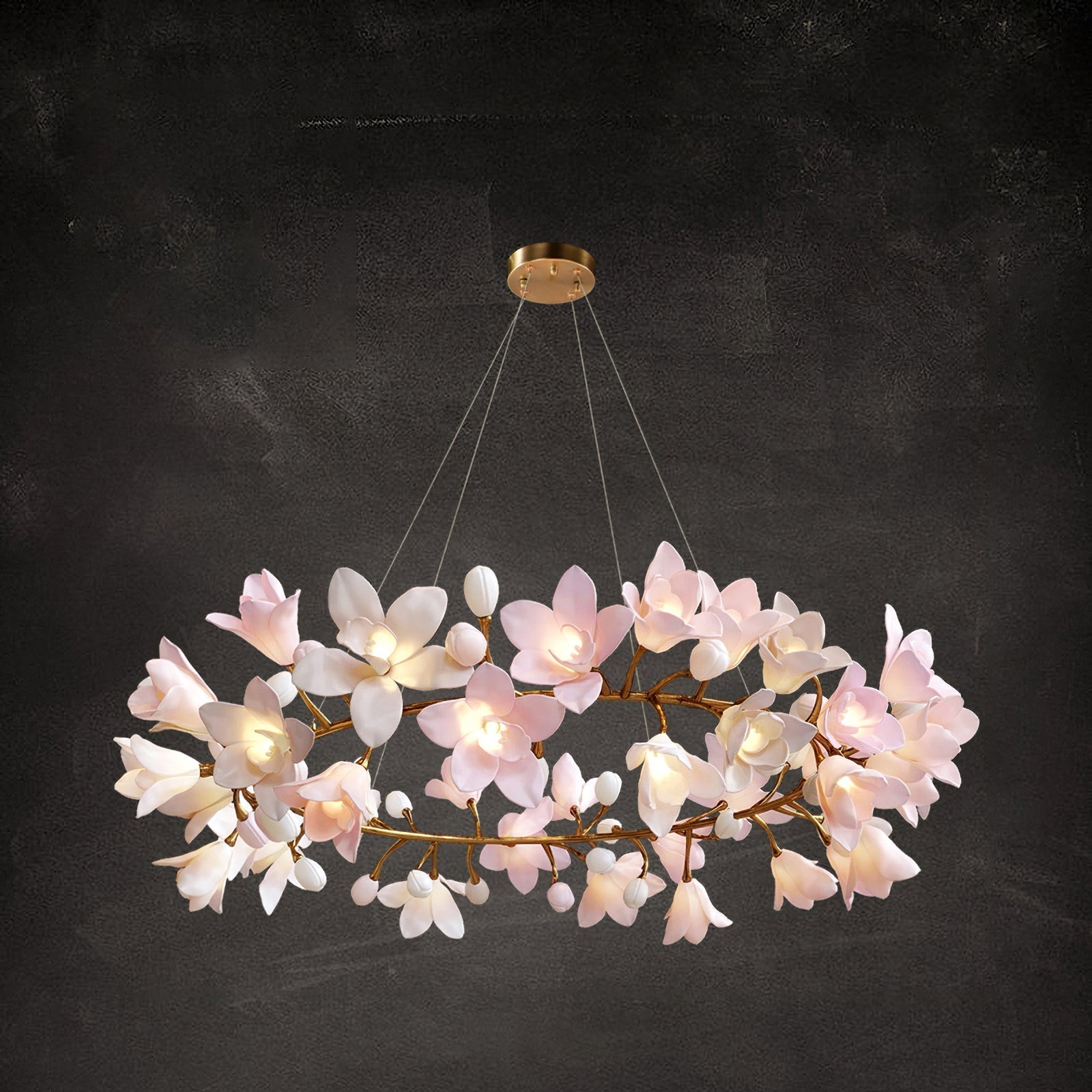 Flora Circular Blossom Chandelier