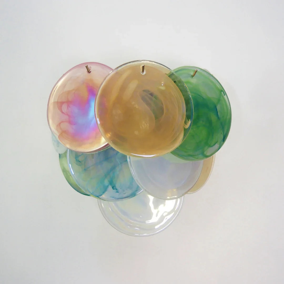 Colorful Murano Disc Wall Lamp 13.4"