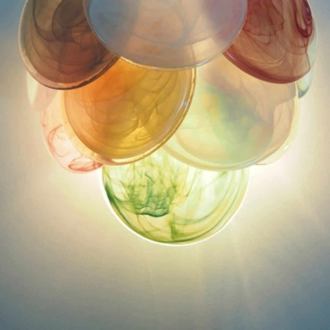 Colorful Murano Disc Wall Lamp 13.4"