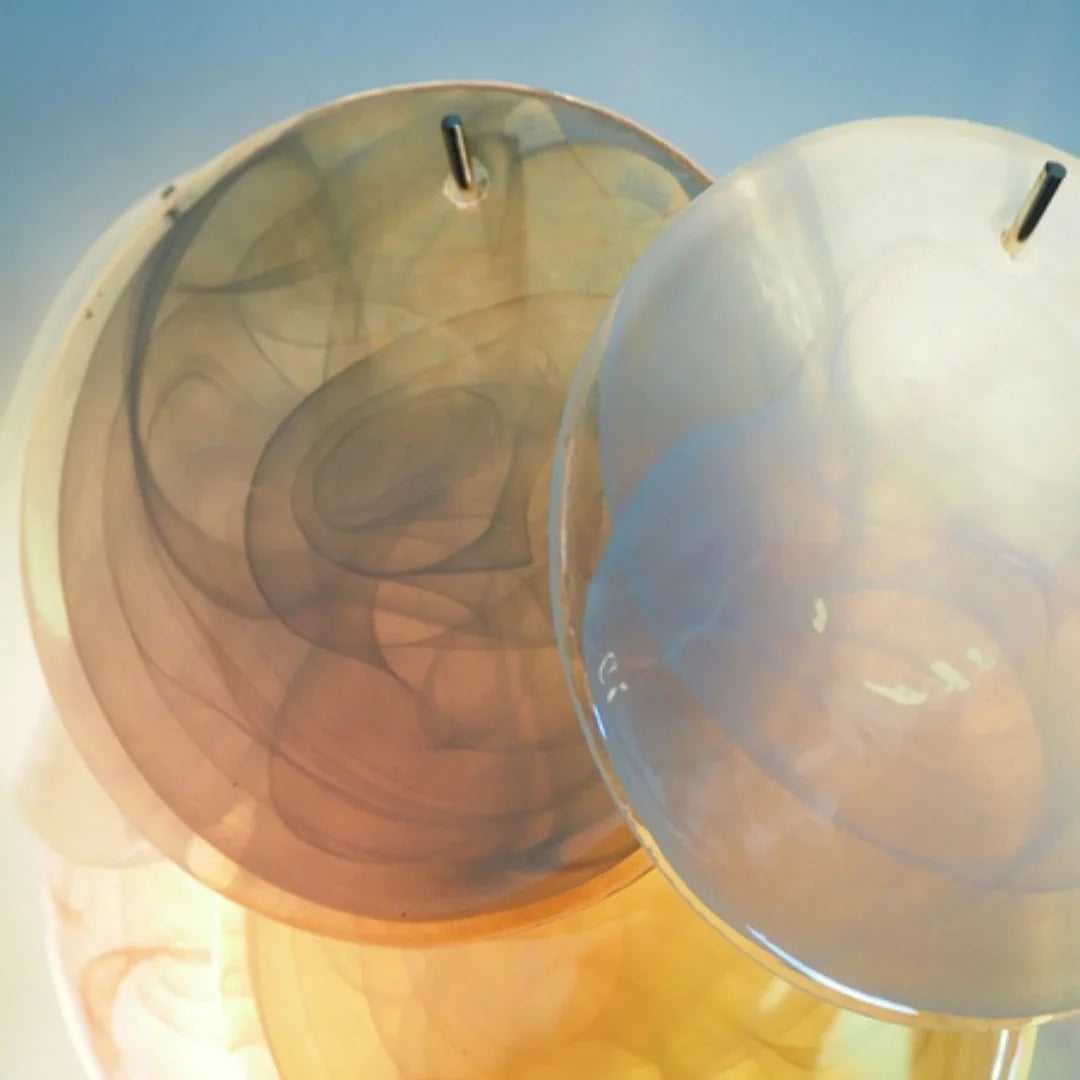 Colorful Murano Disc Wall Lamp 13.4"