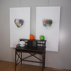 Colorful Murano Disc Wall Lamp 13.4"
