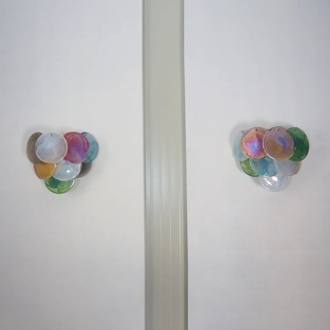 Colorful Murano Disc Wall Lamp 13.4"