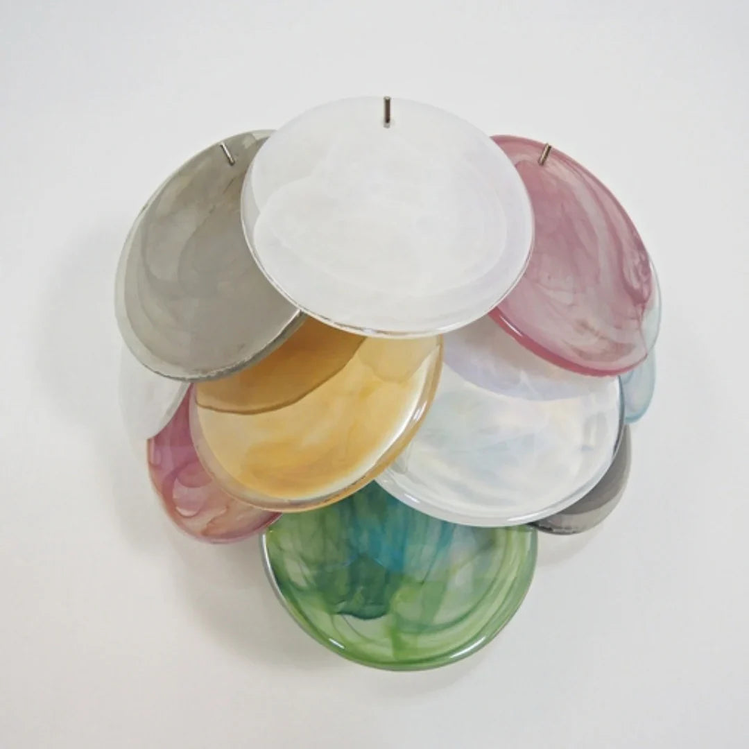 Colorful Murano Disc Wall Lamp 13.4"